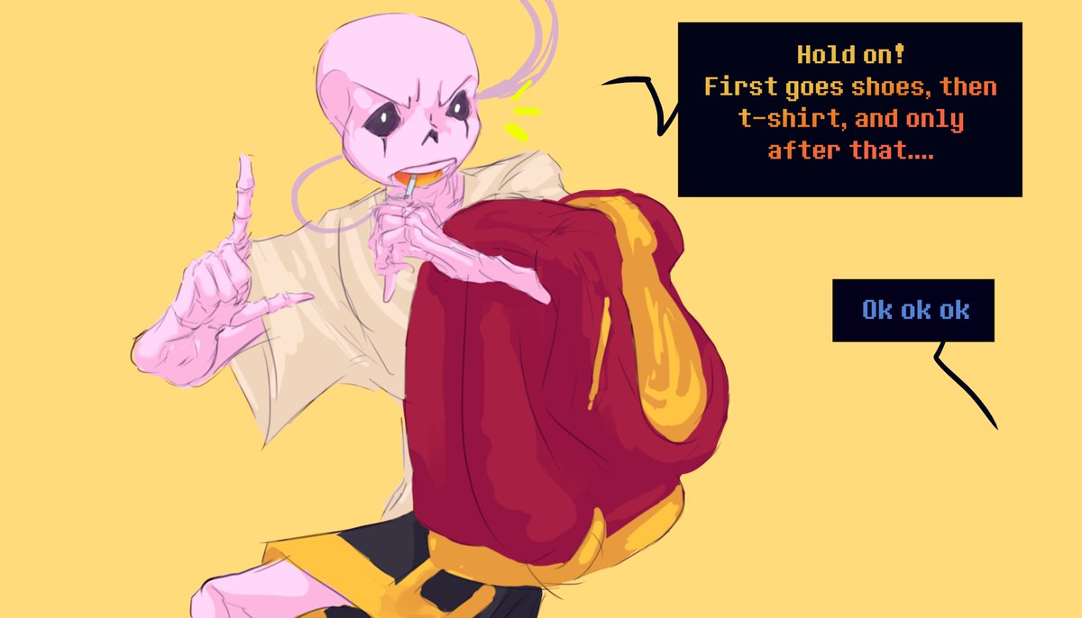 Divoy_'s tweet photo. Woo yeah, good!
Now we can make it little harder)
Don't press on him, he's shy
#UndertaleAU #Underluck #Sans https://t.co/VtSV9KVPgX