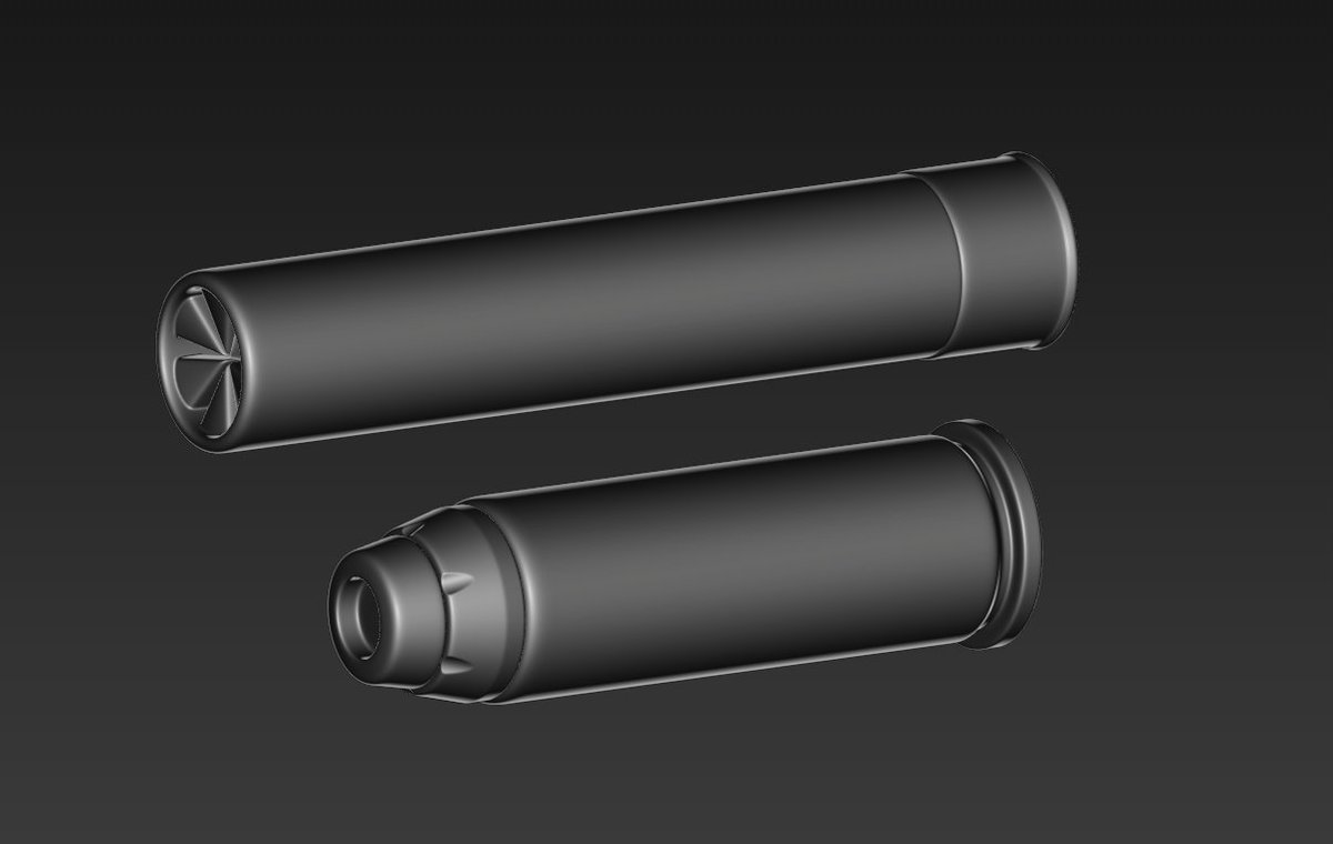 Some attachments for the revolver i made and textured I'll make a lot more stuff very soon but I won't be here for about a month on anything because i'm traveling to see some family