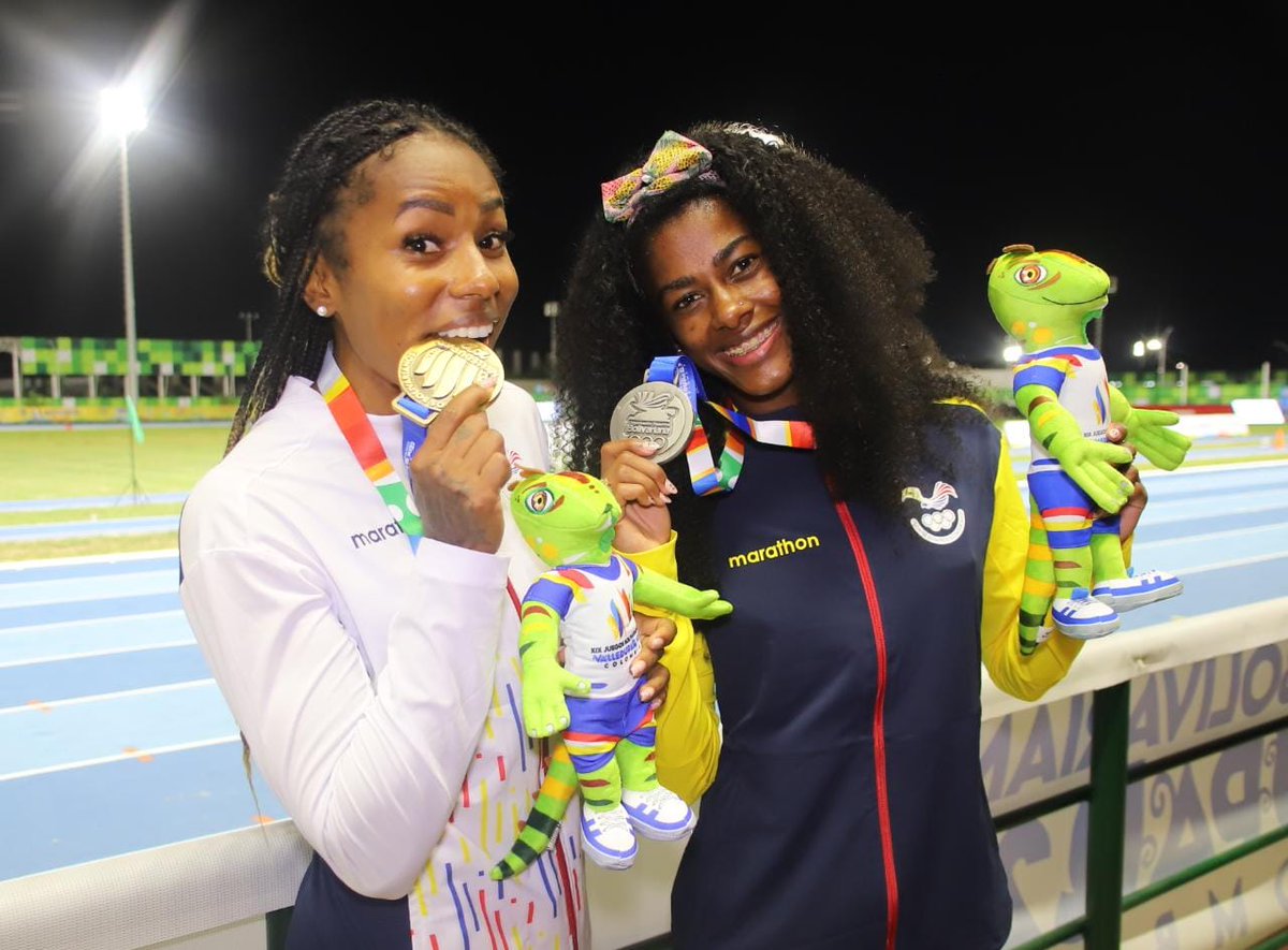 ConcePichincha's tweet photo. #OroyGranaenBolivarianos
#TeamPichinchax2
Excelente participación de nuestras velocistas en Valledupar,Colombia 
Ángela Tenorio 🥇🏃‍♀️💨⚡
Anahí Suárez 🥈🏃‍♀️💨⚡
📸 #DeporteEC
#OroyGrana2022
@JBolivarianos22 
👏👏💪🥇🥈🏃‍♀️🏃‍♀️⚡🇪🇨🟡🔴 https://t.co/JggIljn3Ga