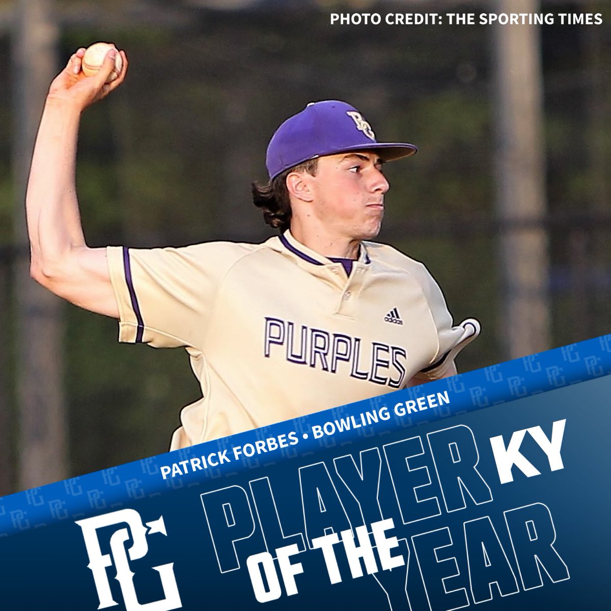 𝟮𝟬𝟮𝟮 𝗞𝗲𝗻𝘁𝘂𝗰𝗸𝘆 𝗦𝘁𝗮𝘁𝗲 𝗣𝗹𝗮𝘆𝗲𝗿 𝗼𝗳 𝘁𝗵𝗲 𝗬𝗲𝗮𝗿

Patrick Forbes, SS/RHP, Bowling Green
.563, 15 HR, 57 RBI, 67 R; 61 K in 32 IP
<a href="/patrick_forbes3/">patrick forbes</a> <a href="/PurplesBaseball/">Purples Baseball</a> 

𝙁𝙪𝙡𝙡 𝙋𝙊𝙔 𝙇𝙞𝙨𝙩: bit.ly/3Ib823C