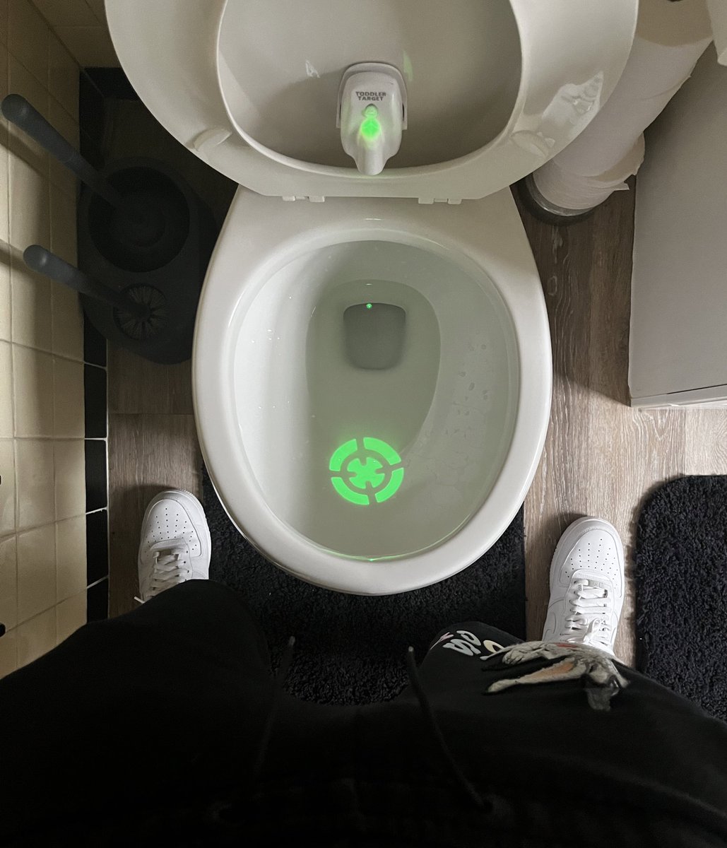 my sister toilet got aim assist for her kids 😭