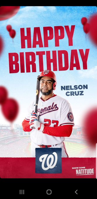 Happy birthday Nelson Cruz!!!!! 