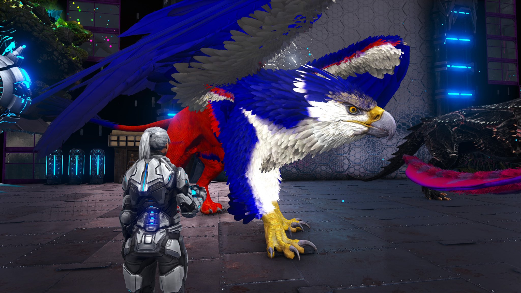 Tumenohito 爪の人 Bfv サマーバッシュ 一発目のテイムは完璧なトリコカラーのグリフィン Ark T Co 4lthajpabp Twitter