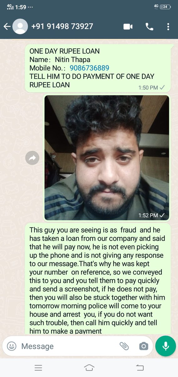 Mehra09Mehra's tweet photo. @seekingjust1 @WBPolice @KolkataPolice @bidhannagarpc @monalisac01 @LCAI_Support Sir/mam Also Blackmailing list in Glory loan//Focus loan// One Day Rupee loan//SIONTUAO LOAN APP PLASE SAVE PEOPLES LIFE AND IZZAT REMOVE ON GOOGAL PLAY STORE  And take legal action against them. https://t.co/cquR6xoT2x