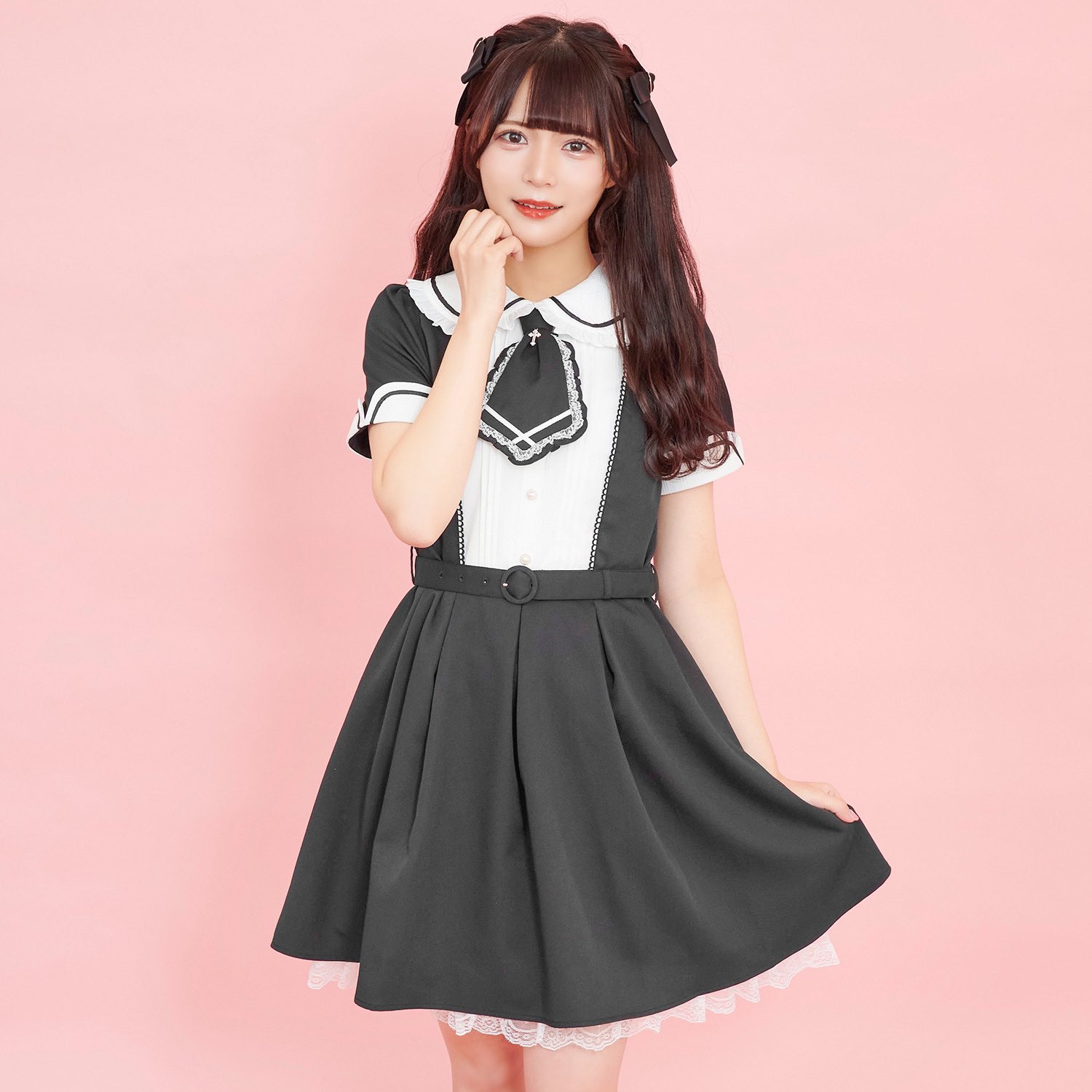 Secret honey ネクタイ付き半袖ワンピース www.pefc.com.uy