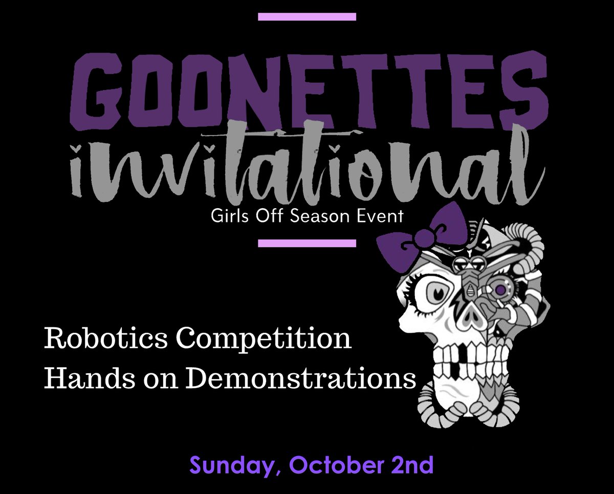 FRC team 3604, the Goon Squad, is excited to announce the 2022 Goonettes Invitational girls off-season event!

The event will feature both Rapid React gameplay and our unique Hands on Hallway; a unique display of hands on demos and networking opportunities. More info to come!