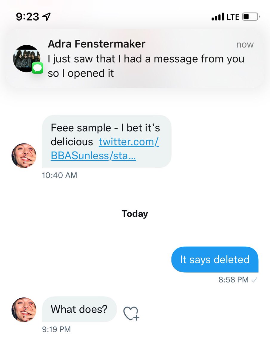 BBASunless's tweet image. If you see something like this in your messages, it’s not me