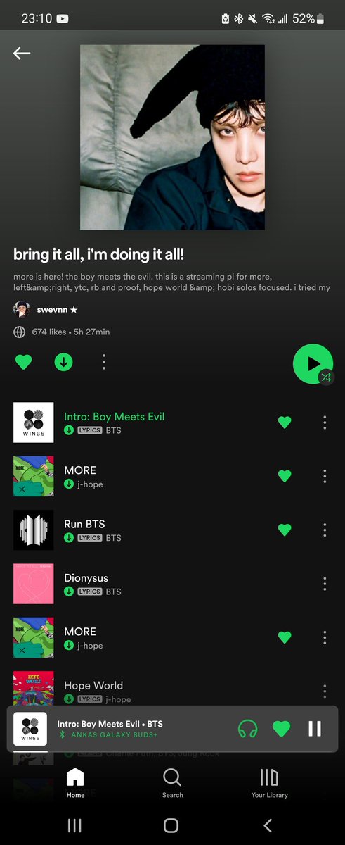 bearkive's tweet image. starting the next streaming playlist, let's GET IT💜 #MoreByjhope #StreamMore