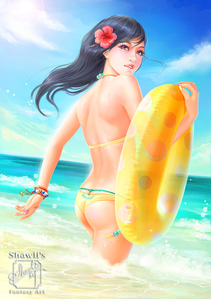shawlisfantasy's tweet photo. 夏といえば… #オリジナル #shawli #創作 #リアル美女 #台湾 #海 #夏 https://t.co/8eJbqKte2u https://t.co/z71cJepbCB