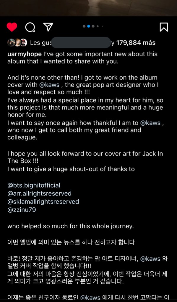 Megbtschipotle's tweet photo. Dios Hobi realmente no te merecemos, en serio quiero que sepas que tendrás un gran debut con tu álbum, lo hiciste excelente, te amo muchísimo y sabes que le daré tanto amor a Jack in the Box como se merece 

@BTS_twt #JackInTheBox #jhope_MORE https://t.co/nsxMDKxpDC