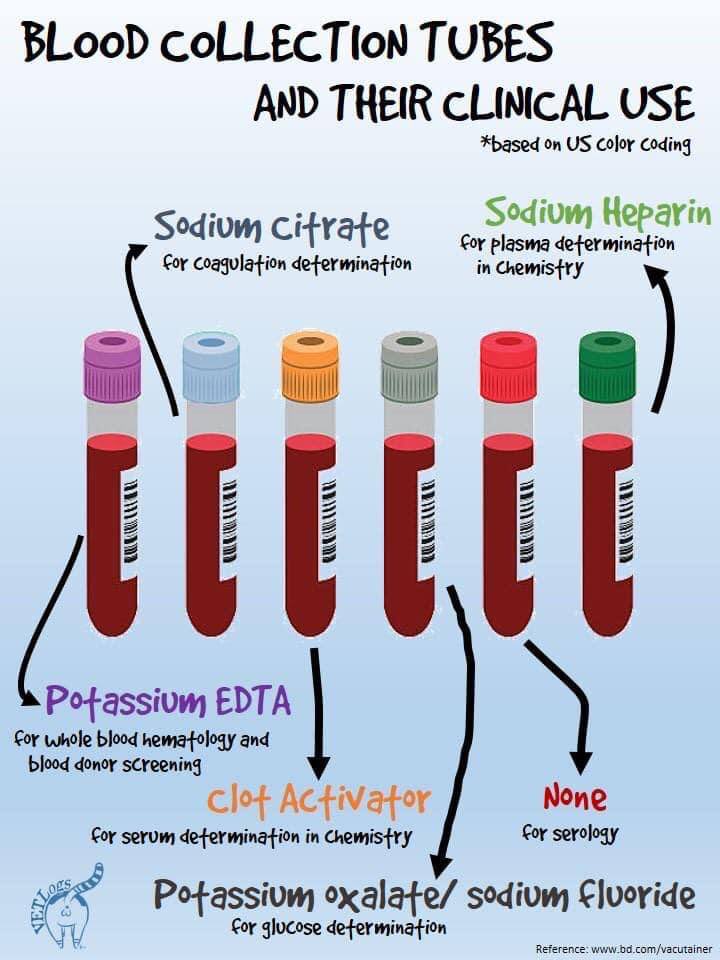 Medical Notes 👩‍🔬 on Twitter "📌 Blood Collection tubes and their