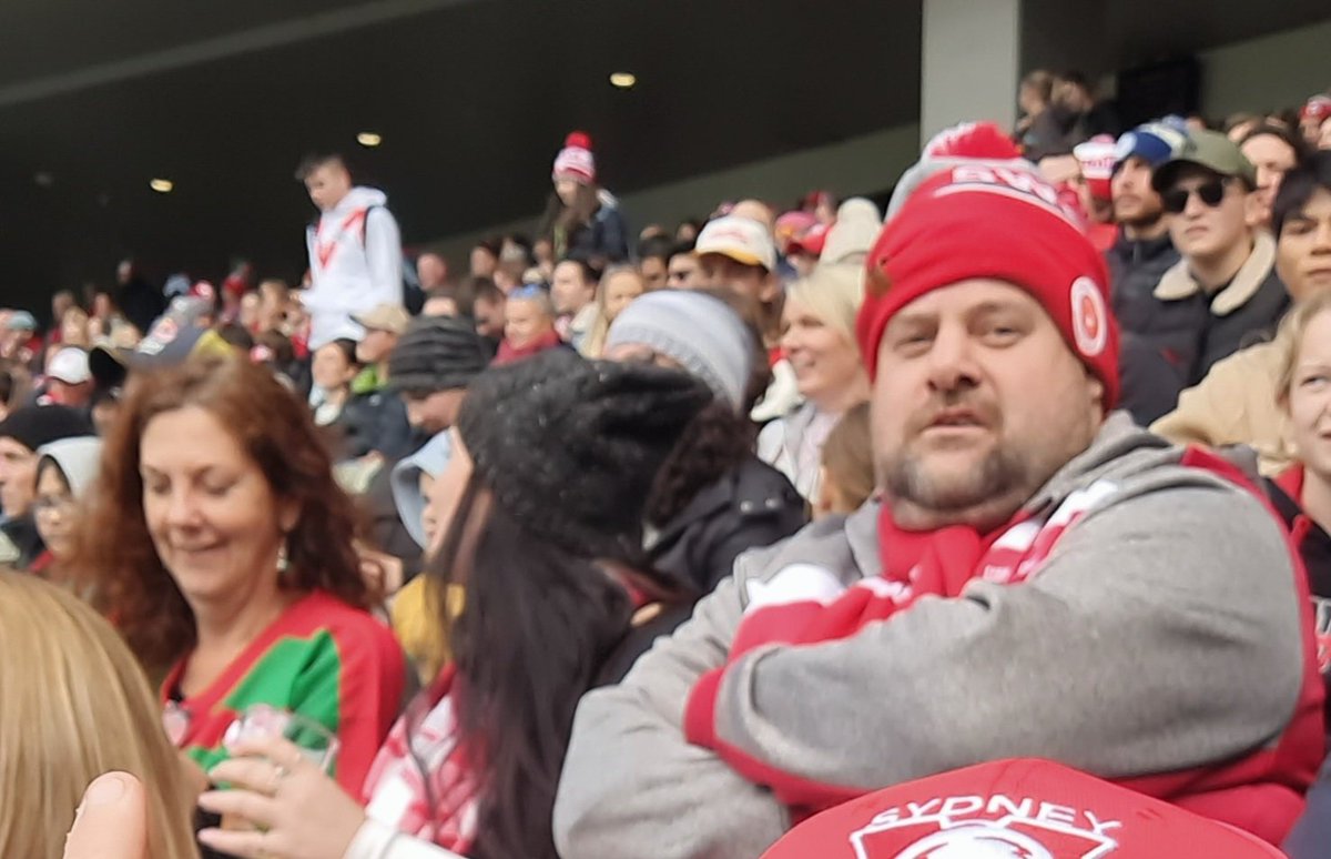 Camhardy193's tweet photo. Hey @sportsbetcomau even at the MCG you can find a random Souths  fan! https://t.co/iavqg7uR3T