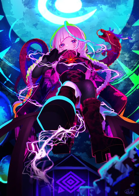 [お仕事イラスト]
VRCフレンドのアキ様(@Chapter_san)を描かせて頂きました…!
自作ワールドも含めた世界観で、描いていて楽しかったです…! 