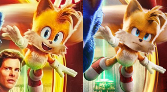 Tails got a makeover in the Japanese poster for Sonic the Hedgehog 2