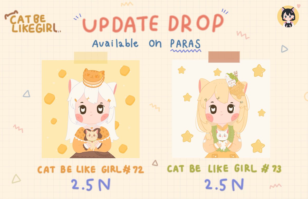 ⭐️UPDATE DROP ⭐️ 
🌟 Only 2.5 Near 🌟Edition of 1

Available on Paras
paras.id/collection/cat…

Cat lover Community
linktr.ee/tenno_maruta