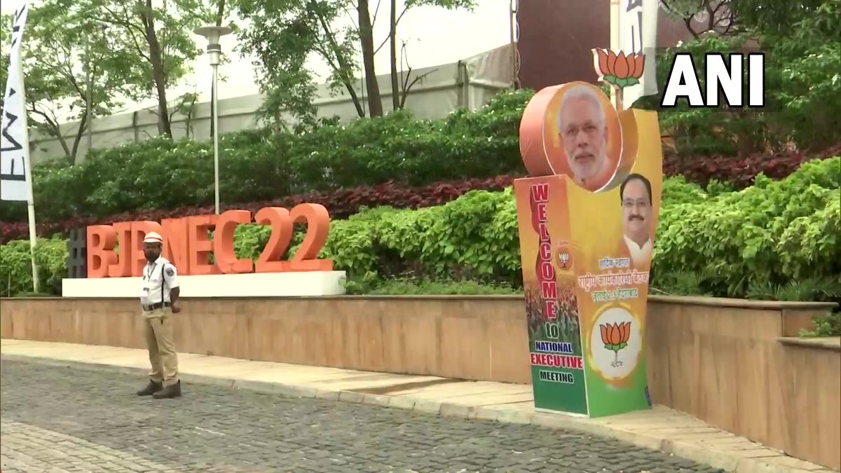 Telangana | BJP national president JP Nadda reaches Hyderabad International Conv…