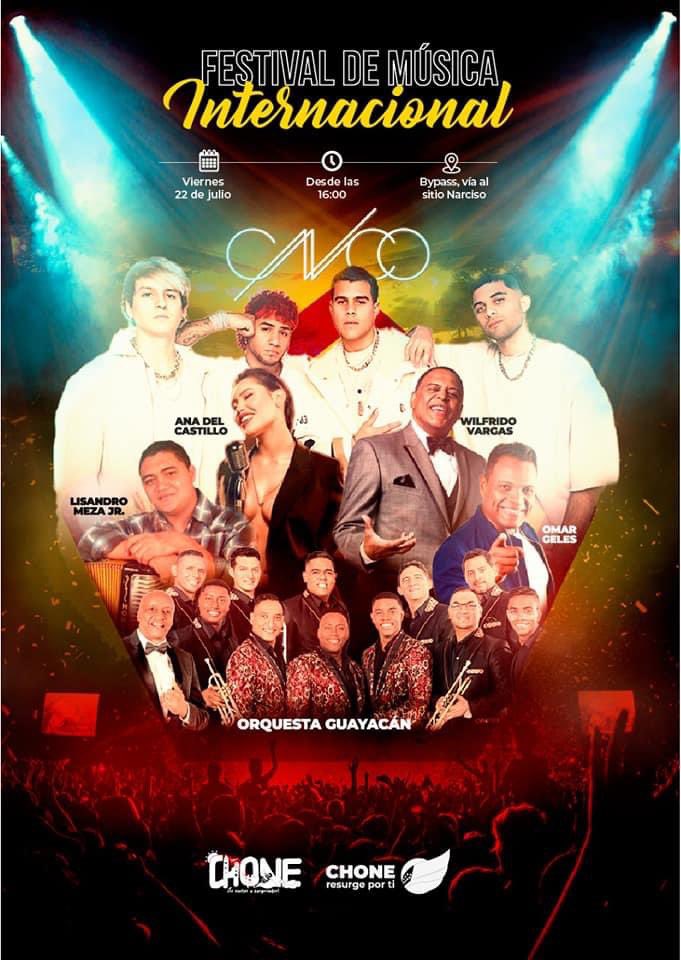 CNCOsite's tweet photo. ECUADOR 🇪🇨🚨 

- CNCO formara parte del “Festival De Música Internacional” en motivo a la celebración de Las Fiestas De Chone 2022. 

Viernes 22 de Julio a partir de las 4:00 PM 

#CNCO https://t.co/f3SECXyOcm