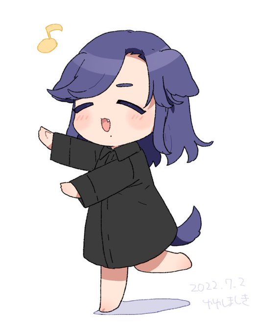 デフォルメキャラが一生懸命踊ってるのかわいいな〜と思って描いた 