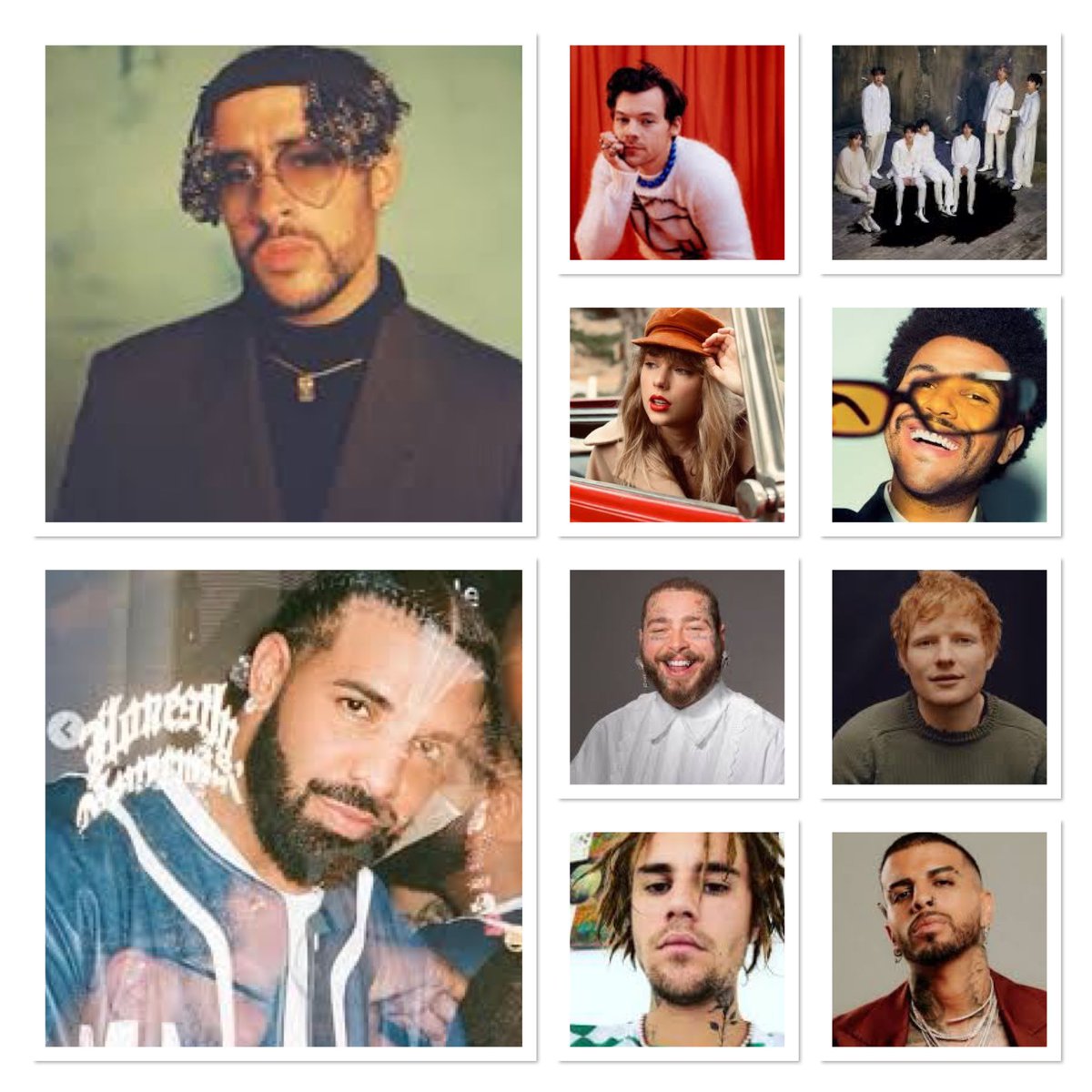 spotify_data's tweet photo. Most streamed artists on Spotify in June 2022:

#1 @sanbenito 2.3B
#2 @Drake 1.05B
#3 @Harry_Styles 988M
#4 @BTS_twt 895M
#5 @taylorswift13 854M
#6 @theweeknd 731M
#7 @PostMalone 646M
#8 @edsheeran 627M
#9 @justinbieber 551M
#10 @rauwalejandro 534M https://t.co/7lIPeRHma7