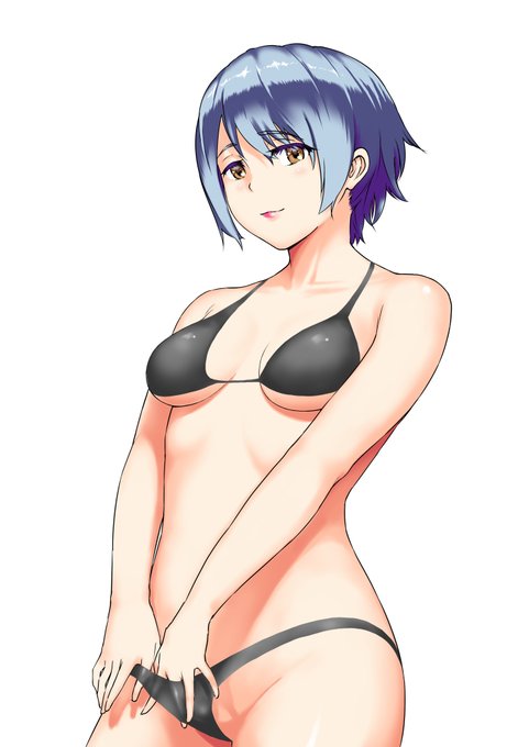 前に描いた線画に色着けて練習してみた。 