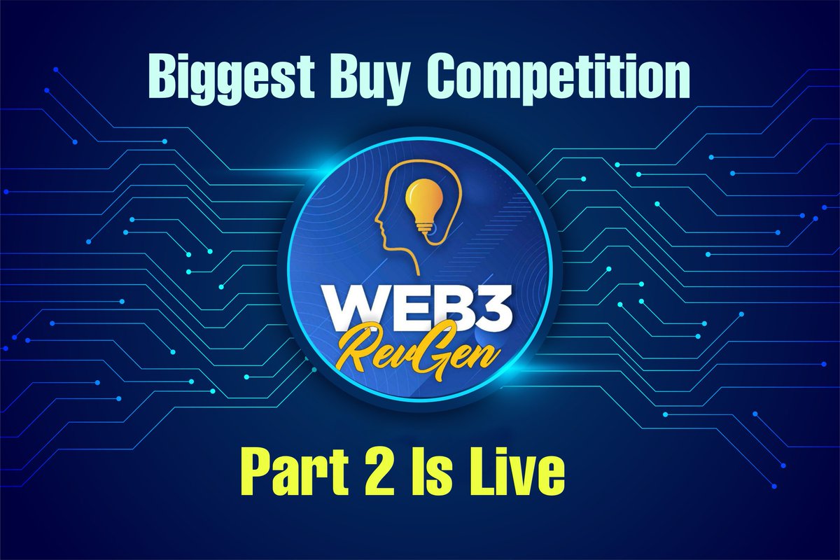 Web3RevGen's tweet image. * BIGGEST GIVEAWAY COMPETITION - PART 2 *

Random buy contest!!! 🚀🚀

Buy a minimum of $100 worth of WRD tokens, today from 5pm UTC until tomorrow, July 2, 4pm UTC! 

2 winners will be chosen of 2 BNB each!

LET’S HIT IT LADS!!!! ROAD TO MILLIONS!!! 🔥🔥🔥

#web3revgen #defi