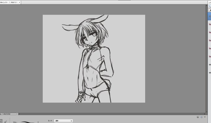 なんかもうザカザカ描いたラフの時点でこれはショタコンが描いた絵だな感がにじみ出てる気がして唸ってる 