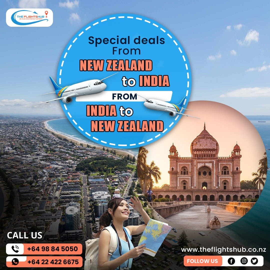 TheFlightshubnz's tweet photo. 🔥 MEGA DEAL 🔥 Fly from NEW ZEALAND to INDIA including a return flight with THE FLIGHTSHUB !! 😃 
Call us &amp; Book your Seats NOW
Call📞 : +64(0)98845050
Whatsapp 💬: +64-22-422-6675
 #Airline #thaiAirways #newzealand #cheap_tickets #Book_airticket #Best_offer #travel #Auckland https://t.co/85jVQfpxVt
