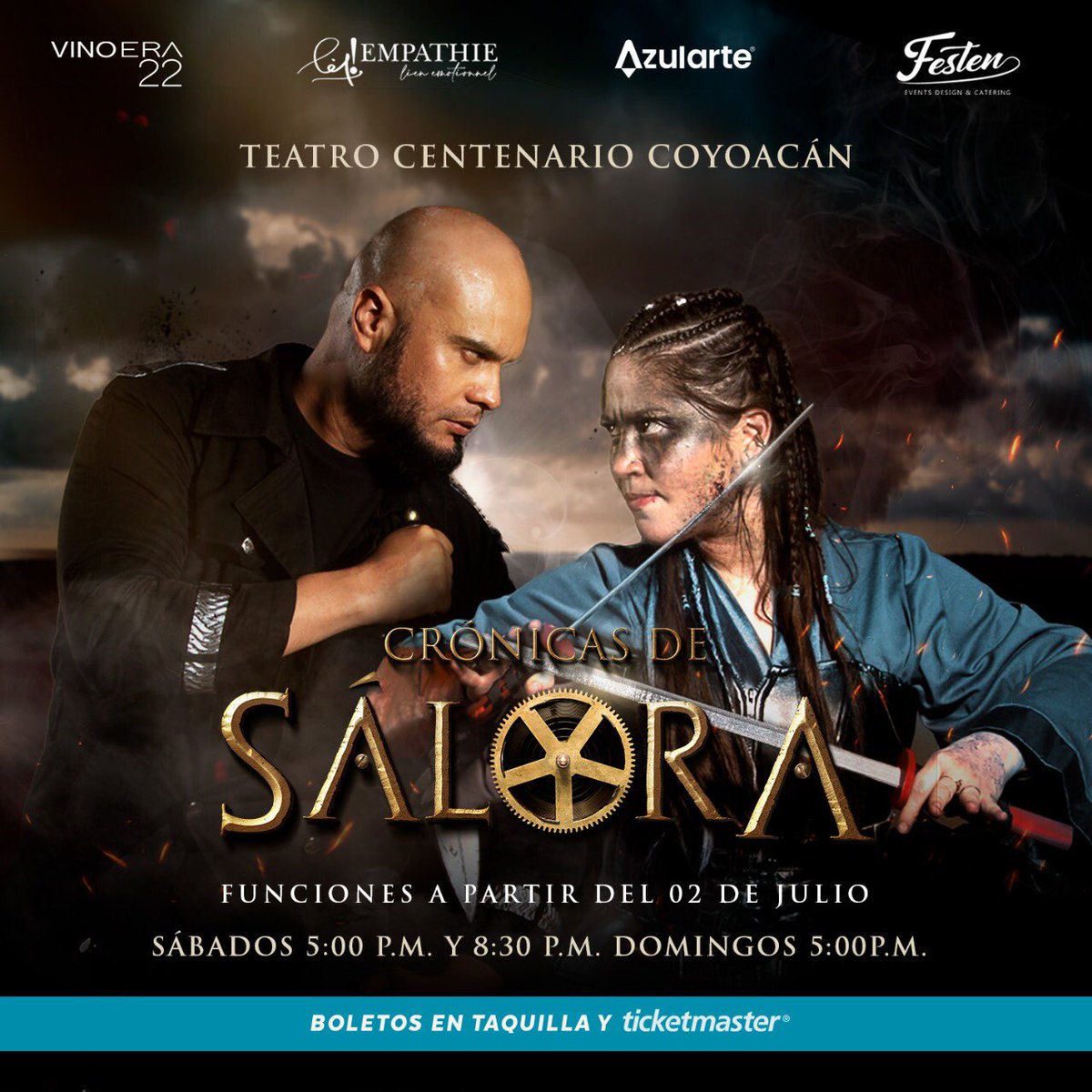 soy_loyolus's tweet photo. Hoy 2 de julio es el estreno de Crónicas de Sálora, basada en el libreto original de Germán de La Peña, en el @tcentenarioof. 

Con gran elenco @GriselMargarita, @fabianchaveztv, @marthasabrinamx, Ramiro Torres, Roberto Marín, @MelinaEscobedo Óscar Larios. 

Detalles 🧵👇🏼 https://t.co/JQ8uYAFkAX