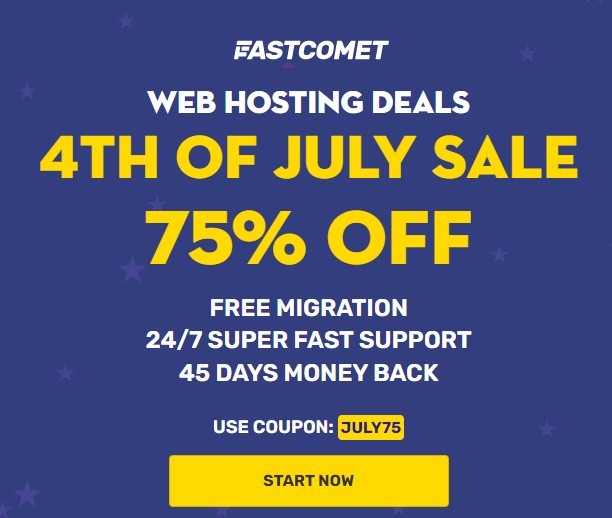 FastComet 4th Of July Sale