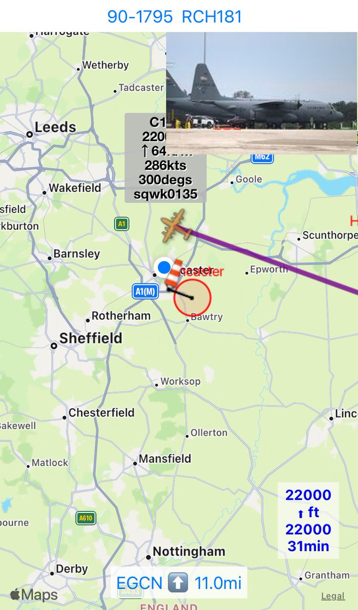 amagicdrag0n's tweet photo. #realadsb #EGCN Type: #C130 Tail: #901795 Callsign: #RCH181 Icao: #ADFE5E https://t.co/ojp1YjLDzk
