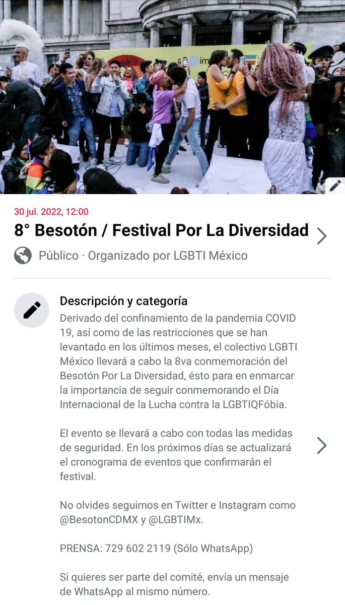 BesotonCDMX's tweet photo. Debido a las restricciones impuestas por el Gobierno de la CDMX para mitigar el impacto del COVID-19, @LGBTIMx tuvo que posponer en varias ocasiones las juntas para la organización del mismo. Sin embargo, y siguiendo los protocolos de higiene, podremos llevarlo a cabo este mes. https://t.co/FoZs9d0CHY