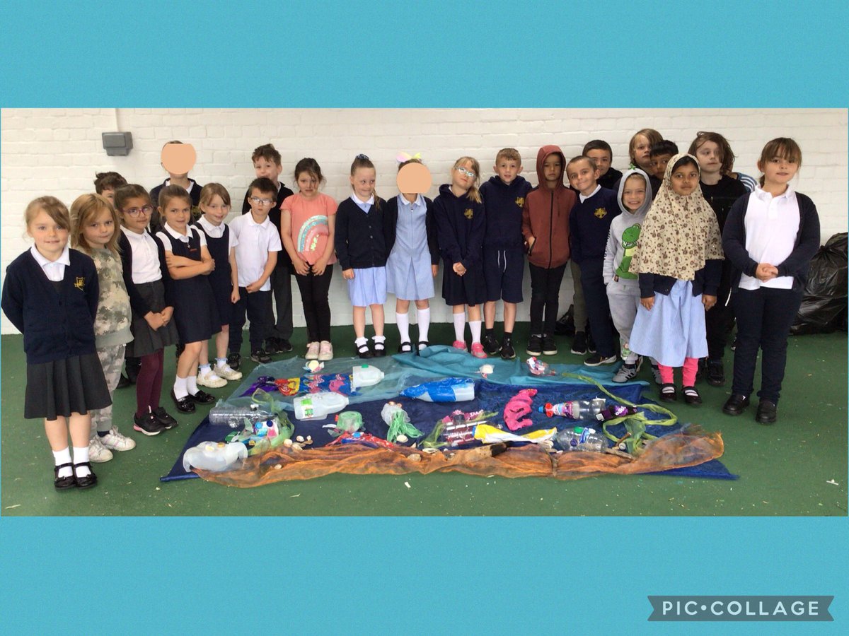 Sandfields_Pri's tweet photo. As part of our work on the ‘Blue Planet’, Dragons and Toucans have been thinking of ways to reuse and recycle plastics. They had lots of fun creating an ocean scene with plastics from their homes. #sfpdragons #sfptoucans #sfphwb #sfpearts https://t.co/CCkGf6RzPA