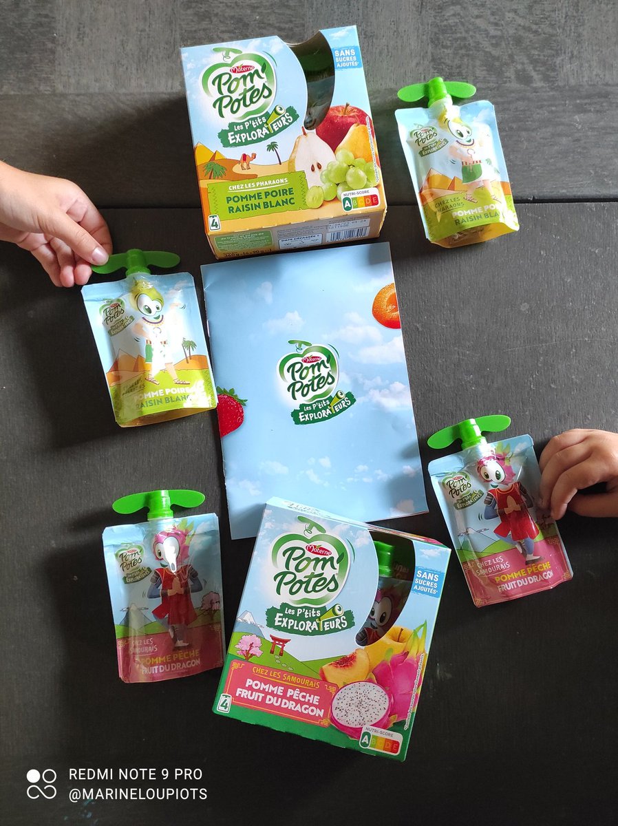 Maetsesloupiots's tweet photo. Nouveau test !! 
" Les p'tits explorateurs" par @Pompotes_Fr c'est trop bon !! 🤩 Les loupiots sont fan 🤗 
Merci @Pompotes_Fr et @sampleo 
#PomPotesLovers #pompotes #tousdegourdis #mamanfaitcommeellepeut 
#testproduits #decouverte https://t.co/Sb4Bgz4m4A