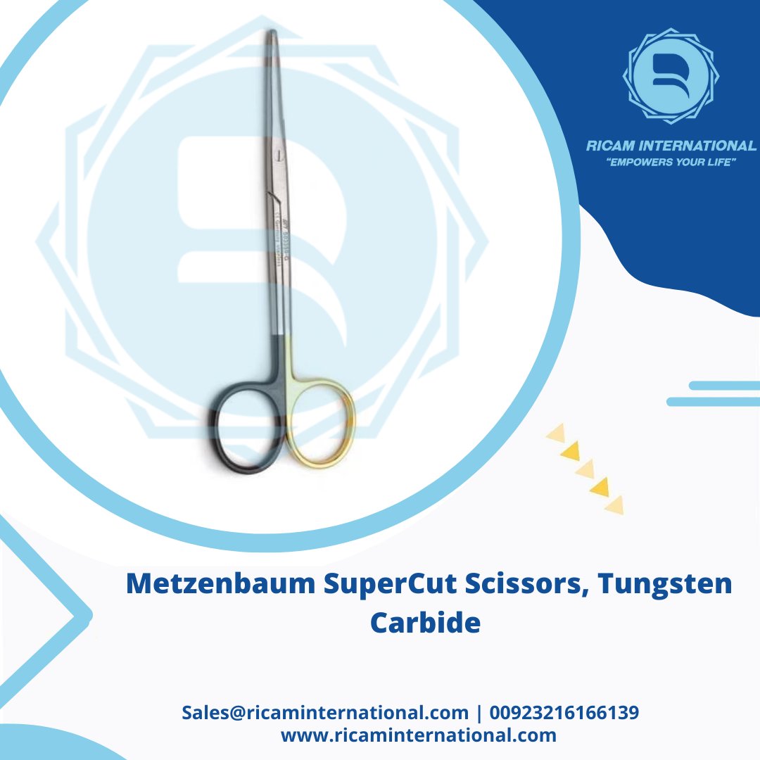 Our Metzenbaum Scissor TC SC is hand crafted by skilled craftman considering ergonomic design patterns and is made of best stainless steel material.
#surgery #surgical #surgicalinstruments #medicaldevices #surgeryinstruments #health #surgicaldevices #ricamsurgical #letsconnect