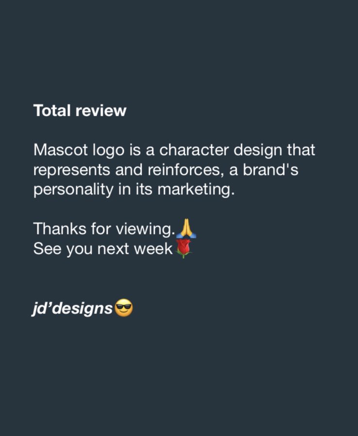 dejose_jd's tweet photo. Good day champion✨

Welcome back “Mascot logo”. Thanks for your patience🙏

#logo #logomastering #logoupdate #logoclass #logodesign #Logodesigner 
#logomasteringdesigner #logotype #logoinfo #mascot #mascotlogo https://t.co/v2q1Z820lB