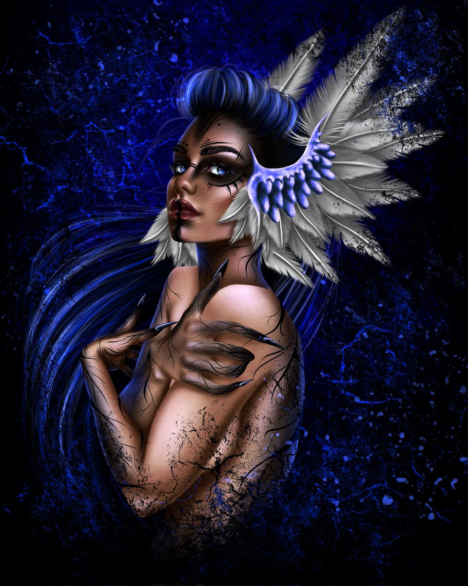 Rena. 
The queen of indifference and tranquility. She is able to maintain a balance between the dark and light side of the universe💙🖤
🖤"Wasteland queens"
🖤3/100 list
🖤1/3 sold
🖤0.09 $ETH
Check it 👇
foundation.app/@eFRESH_arty/q…
#eFRESH_nft
#fairArtNFT
#OGCollective
#etherstulist