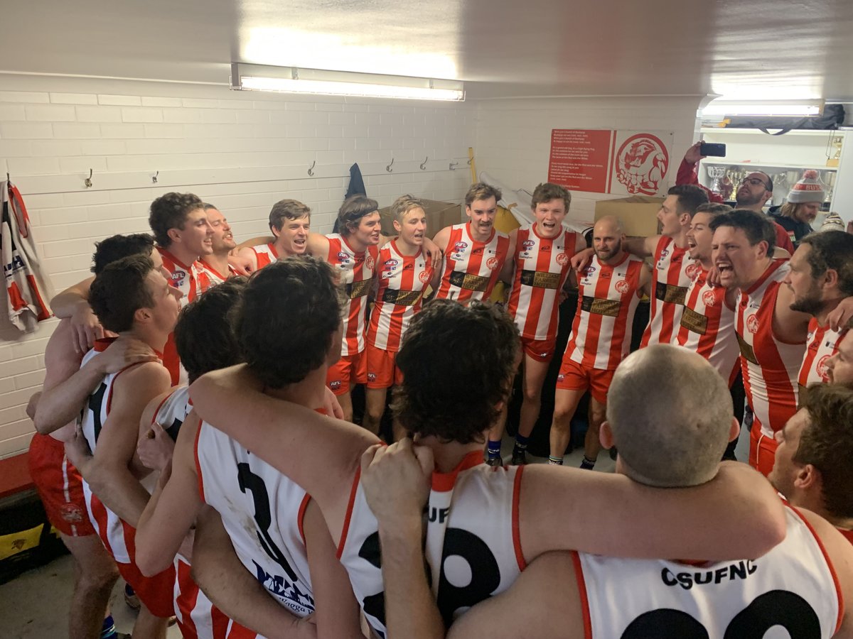 SAT  SCOREBOARD //

FOOTBALL FULL TIME
CSU 11.11-77 def Barellan 7.9-51

Pictures tell the tales of the story, but it wasn’t an easy day at the office, hard fought 1st half. But the boys opened the game up in the 3rd term, 6 goals to 3, to set up a terrific win

CTFPS 🐷🐷