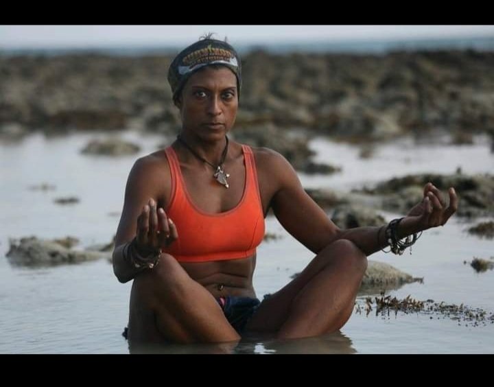 Let meditation bring peace to your mind. This was me, trying to be calm after being voted off from season Survivor SA season 5.