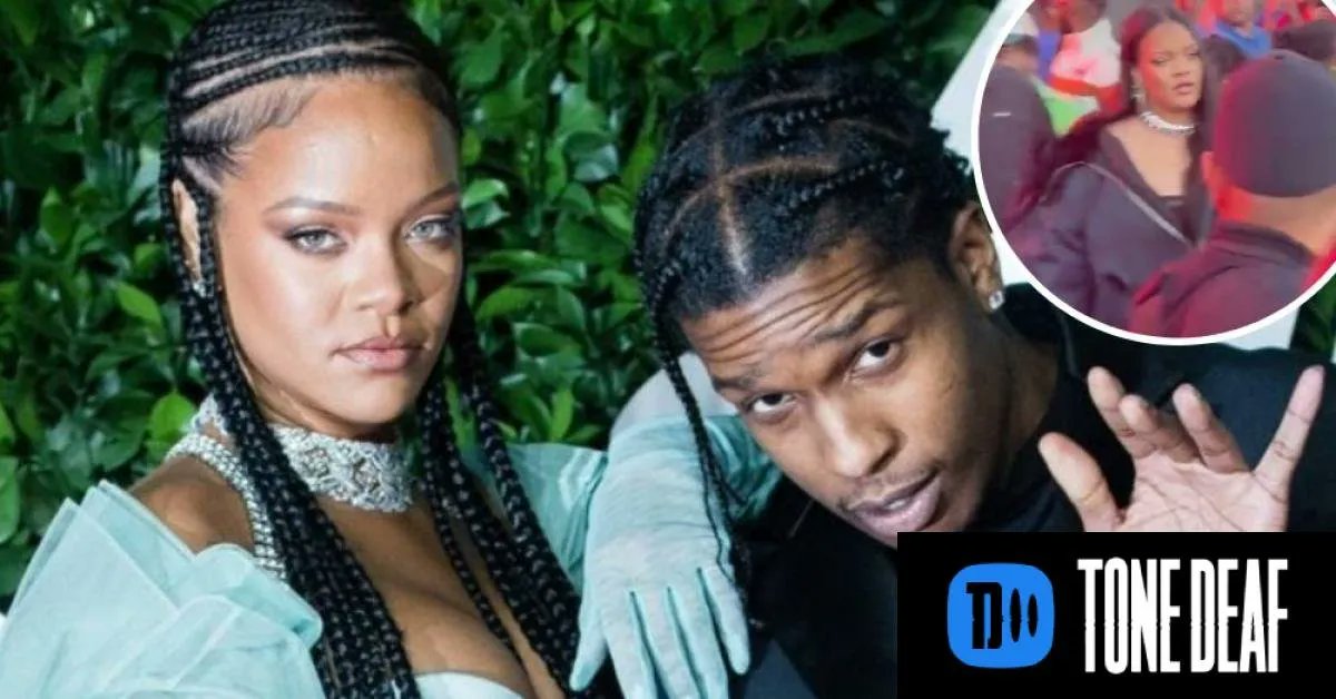 RiRi looked every inch the glowing mum when she stepped out on July 1st alongside A$AP Rocky. tonedeaf.thebrag.com/rihanna-asap-r…