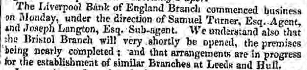 Liverpool1207's tweet photo. #Liverpool OTD - 1827: The Bank of England opens in a former private house in Hanover Street - moved to Castle St in 1844/45.
Many letters have survived in the #BoEArchive which record the activities of the branch during the nineteenth century
https://t.co/rSHvSaOZ0J https://t.co/cNhnHUbmO8