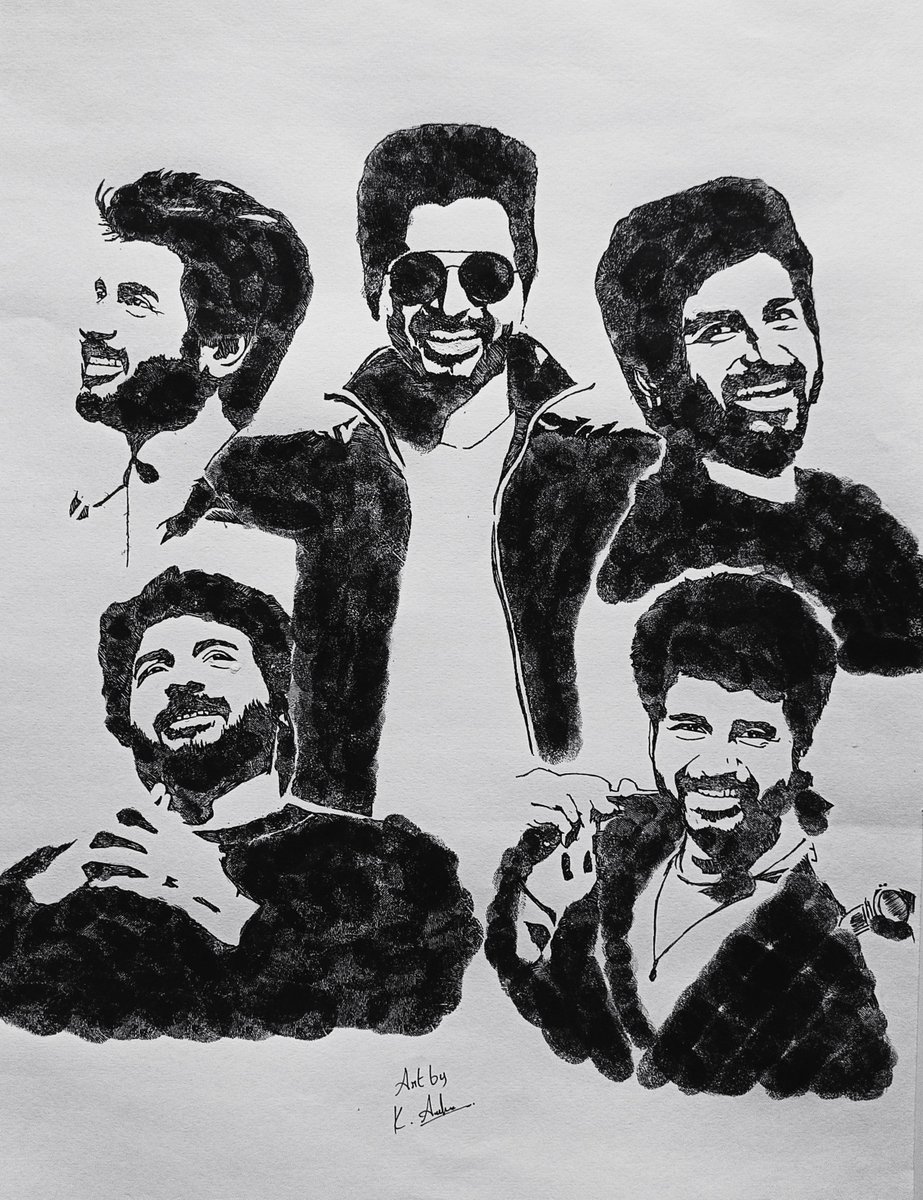 The portrait sketch made up of my fingerprints for the one and only our kollywood prince @Siva_Kartikeyan 👑❤And it took me 110 hours to complete it only for you and i badly want to meet you another tym and to hold this art in your hand is my dream plz fullfill my dream anna🙏