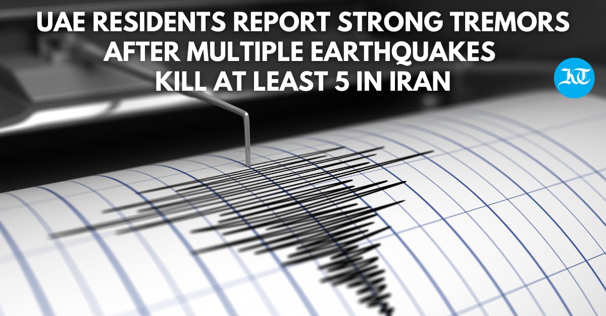 khaleejtimes's tweet photo. Residents across the #UAE reported strong tremors after a string of #earthquakes hit southern #Iran in the wee hours of the morning. Many took to social media to share videos and photos of the same.

Check them out here: https://t.co/Z0kavYA6qe https://t.co/kgsPWs5xUf