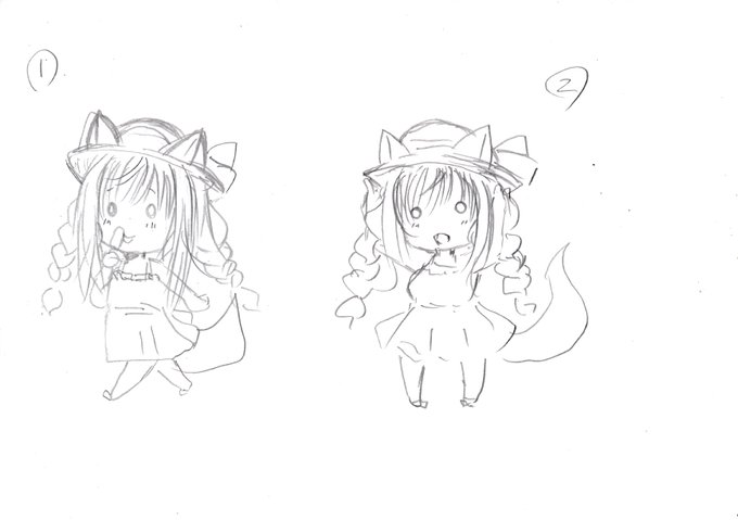 今度のC100でグッズになる、こはくちゃんとましろさんのデフォルメサマードレスですが①と②どっちがいいかアンケートを取りたいのでよろしければご協力ください。
(アンケートはこの後のツイートツリーにのっけます) 