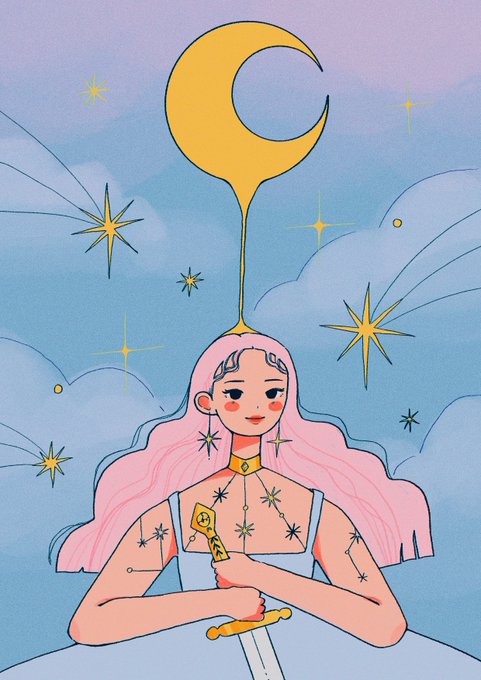 「crescent moon moon」 illustration images(Popular)