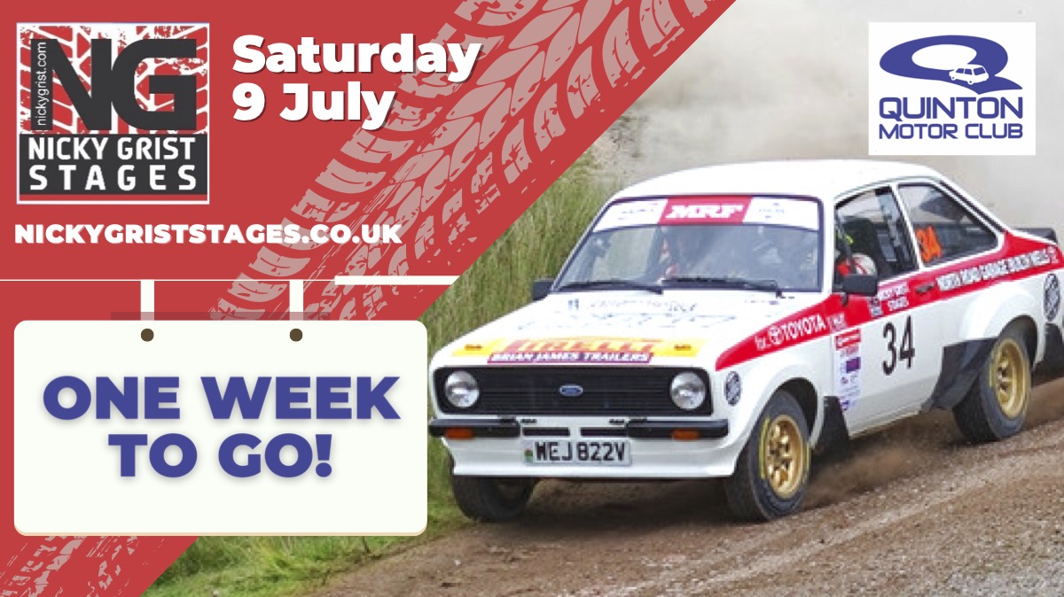 #NGStages22 is almost here! nickygriststages.co.uk @QMCLTD @nickygrist @CarbonPositive4 @ToyotaNRG @BRCrally @BTRDARally @WnRC @WelshAssocMC @PowysCC @Builthwells1 @GoSafeCymru @officialR4W @PenmaenauFarm