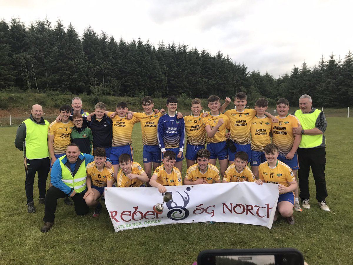 Congrats to our u17’s in winning the league final, defeating Newmarket 4-12 to 2-4. Fantastic win. @KnocknagreeGAA @Boherjuvenile @BoherbueGaa