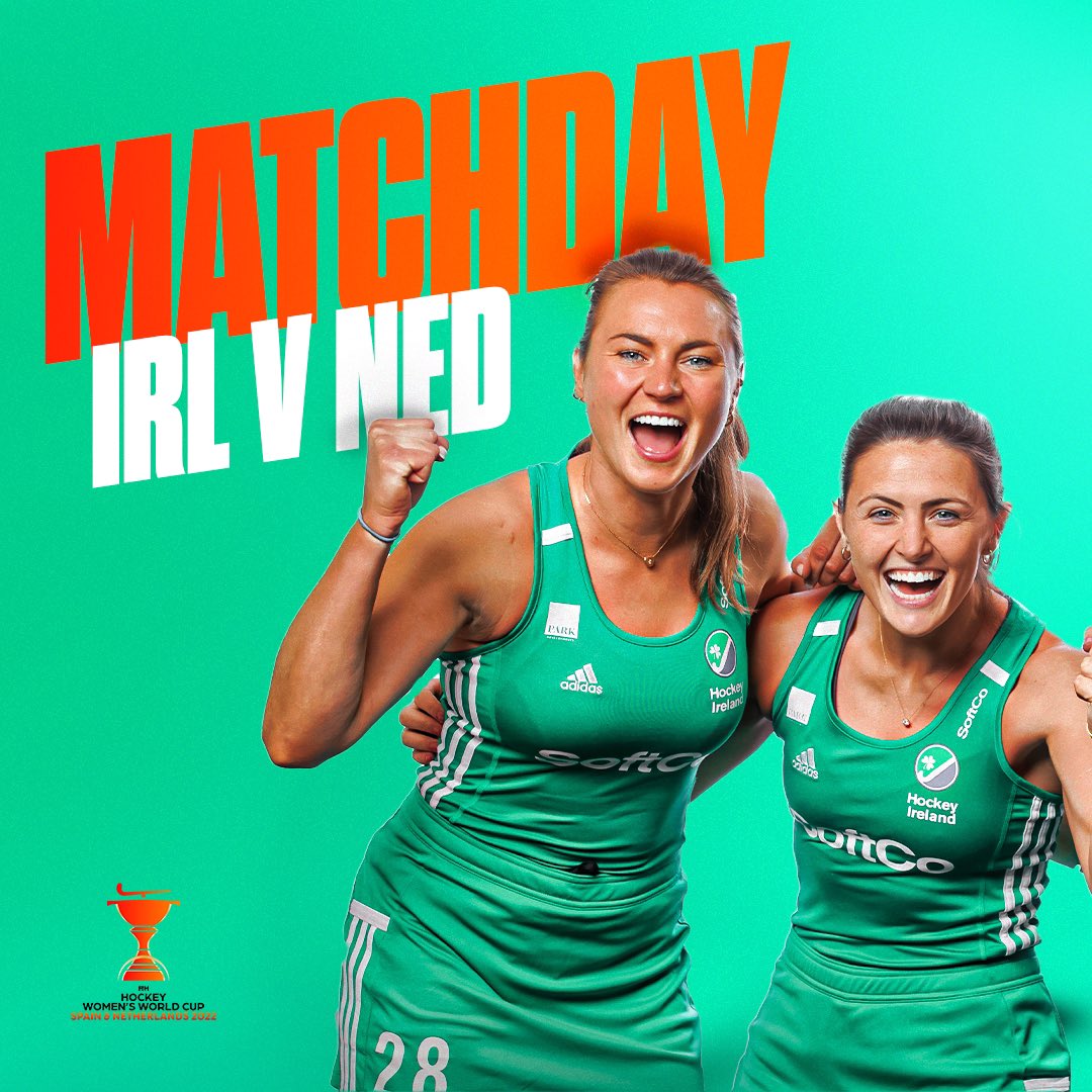 Matchday🔥 Here we go kicking off our first game of the #HWC2022 ! IRL ☘️ v 🇳🇱 NED ⏰: 6:30 PM 📺: BT Sports 🏟: Wagener Stadium Come on #GreenArmy