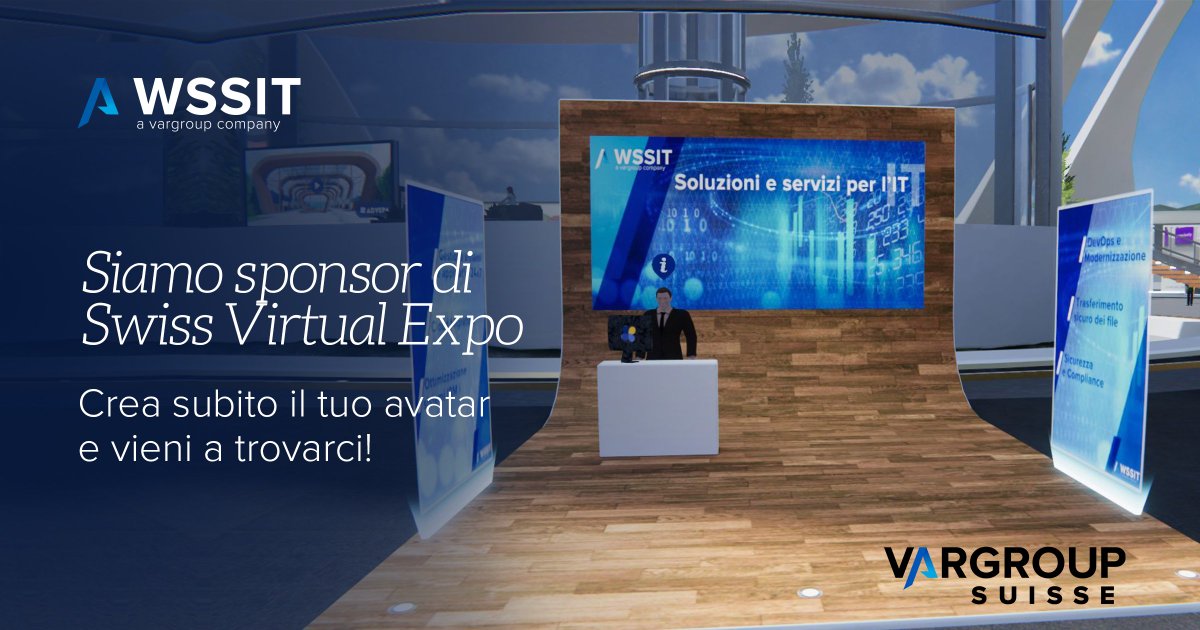 VarGroupSuisse's tweet photo. 📢 Var Group Suisse, through the subsidiary WSS IT, is sponsor of @Swiss Virtual Expo
Register for free 👉https://t.co/M3xC4QYkZJ

📢 Var Group Suisse, tramite la controllata WSS IT, è sponsor di Swiss Virtual Expo
Registrati 👉https://t.co/M3xC4QYkZJ
#svexpo #innovation #ticino https://t.co/g1rL1ycTKN