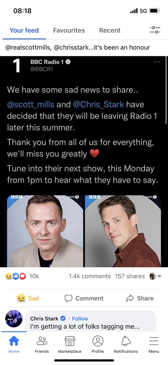 jj92shields's tweet photo. Nnooooooooo 😩. This made me WHOOOOOOOOO. Makes the working day so much better with these 2. @BBCR1 😞 https://t.co/NNpnxnLX7N