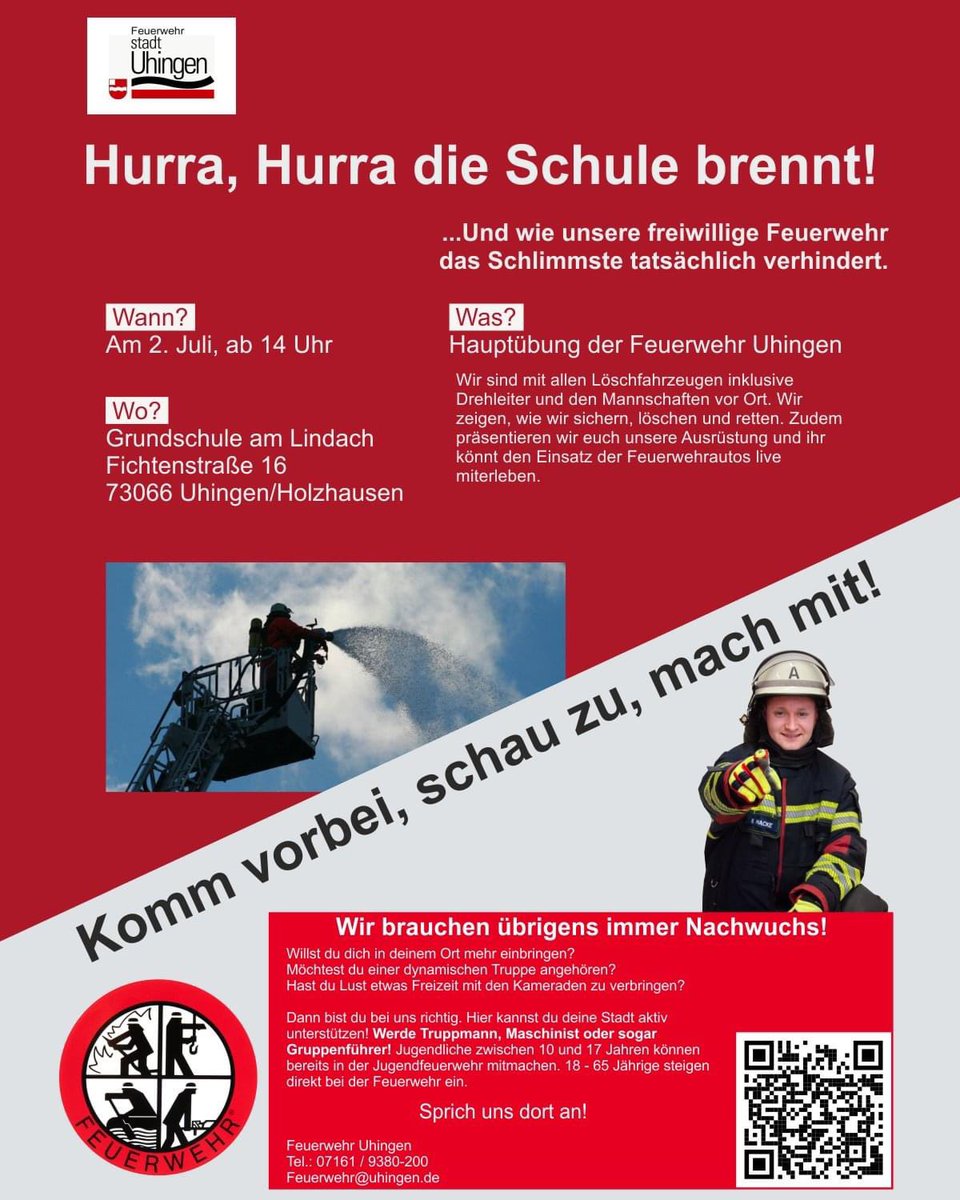 🚨🚒 Achtung 🚒🚨 Heute findet unsere große Hauptübung statt